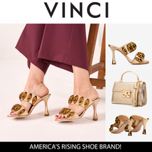 Load image into Gallery viewer, The Eclipse Gold Leather Women Sandal