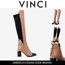 Load image into Gallery viewer, The Verona Cream Leather Knee High Women Boot