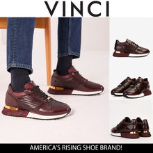 Load image into Gallery viewer, The Empire Burgundy Leather Men Sneaker