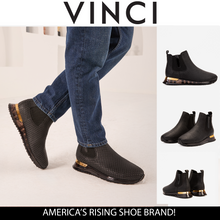 Load image into Gallery viewer, The Panther Black Leather Men Chelsea Boot