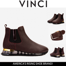 Load image into Gallery viewer, The Panther Burgundy Leather Men Chelsea Boot
