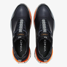 Load image into Gallery viewer, The Milford Navy Blue  Leather Men Sneaker