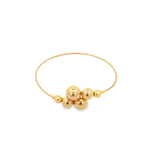 Load image into Gallery viewer, Wrist Cuff Bangle With Gold/Pearls Ball Beads (B2)