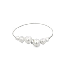 Load image into Gallery viewer, Wrist Cuff Bangle With Gold/Pearls Ball Beads (B2)