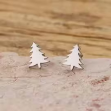 Load image into Gallery viewer, Pine Tree Stud Earrings