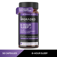 Load image into Gallery viewer, Upgraded 8-Hour Sleep: Clinically Shown To Improve Sleep (32 ct capsules)