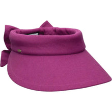 Load image into Gallery viewer, Scala Cotton Bow Visor - Womens Visor
