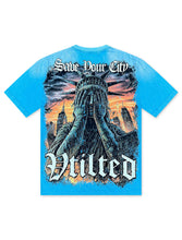 Load image into Gallery viewer, Vtilted Tears Tee - Washed Blue