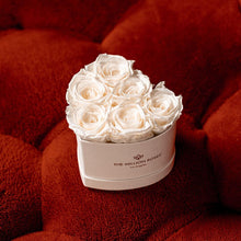 Load image into Gallery viewer, Baby Heart Beige Box | White Roses
