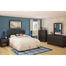 Load image into Gallery viewer, Dark Brown Chocolate Wood Finish 5-Drawer Bedroom Chest of Drawers
