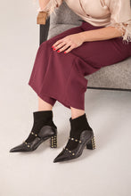 Load image into Gallery viewer, The  Valentina Leather Block Heel Women Boot