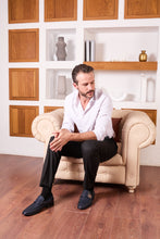 Load image into Gallery viewer, The Monarch Navy Blue Leather Men Dress Shoe