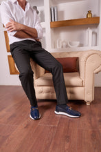 Load image into Gallery viewer, The Padova Navy Blue Leather Men Sneaker