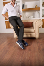 Load image into Gallery viewer, The Padova Navy Blue Leather Men Sneaker