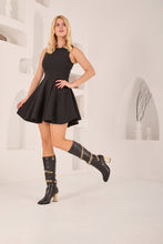 Load image into Gallery viewer, The Gladiator Black Leather Knee High Women Boot