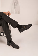 Load image into Gallery viewer, The Monarch Black Leather Men Dress Shoe