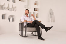 Load image into Gallery viewer, The Monarch Black Leather Men Dress Shoe