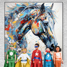 Load image into Gallery viewer, Canvas Print: "Vivid Steed"