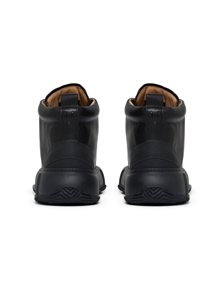 Valabasas "Vision" High Top Shoes - Black Leather