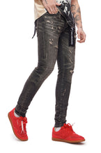 Load image into Gallery viewer, Valabasas Collage Skinny Jean - Grey Vintage Wash