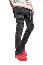 Load image into Gallery viewer, Valabasas Graft Stacked Jean - Grey Washed