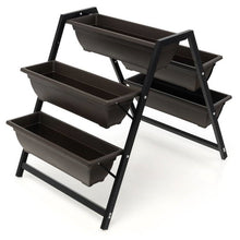 Load image into Gallery viewer, 3 Tier Patio Raised Garden Bed Planter Boxes Herbs Flowers Vegetables