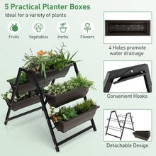 Load image into Gallery viewer, 3 Tier Patio Raised Garden Bed Planter Boxes Herbs Flowers Vegetables
