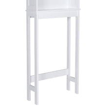 Load image into Gallery viewer, Over the Toilet Bathroom Storage Cabinet Shelving Unit in White Wood Finish