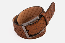 Load image into Gallery viewer, The Vatra Brown Woven Leather Belt