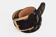 Load image into Gallery viewer, The Vicino Navy Leather Belt