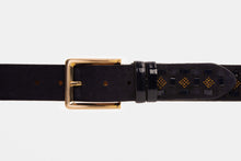 Load image into Gallery viewer, The Vicino Navy Leather Belt