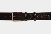 Load image into Gallery viewer, The Vicino Black Leather Belt