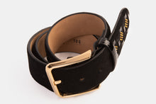 Load image into Gallery viewer, The Vicino Black Leather Belt