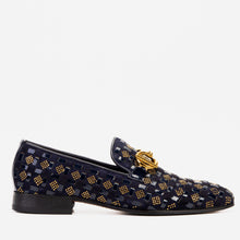 Load image into Gallery viewer, The Vicino Shoe Navy Blue Bit Dress Loafer Men Shoe