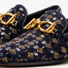 Load image into Gallery viewer, The Vicino Shoe Navy Blue Bit Dress Loafer Men Shoe