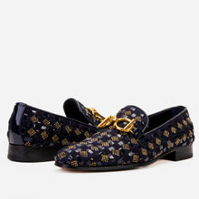 Load image into Gallery viewer, The Vicino Shoe Navy Blue Bit Dress Loafer Men Shoe