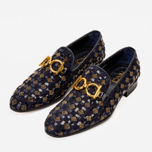 Load image into Gallery viewer, The Vicino Shoe Navy Blue Bit Dress Loafer Men Shoe