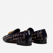Load image into Gallery viewer, The Vicino Shoe Navy Blue Bit Dress Loafer Men Shoe
