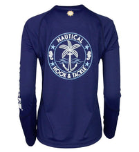 Load image into Gallery viewer, Women's Nautical L/S UV Fishing Shirt