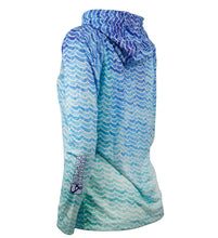 Load image into Gallery viewer, Women's Waves L/S UV Fishing Hoodie