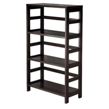 Load image into Gallery viewer, 3-Shelf Wooden Shelving Unit Bookcase in Espresso Finish