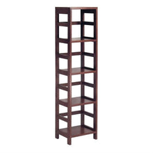 Load image into Gallery viewer, 4-Shelf Narrow Shelving Unit Bookcase Tower in Espresso