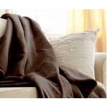 Load image into Gallery viewer, Walnut Brown Cuddle Microplush Heated Electric Warming Throw Blanket