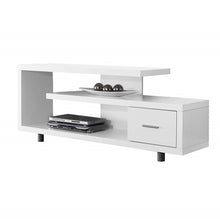 Load image into Gallery viewer, White Modern TV Stand - Fits up to 60-inch Flat Screen TV