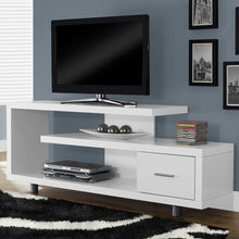Load image into Gallery viewer, White Modern TV Stand - Fits up to 60-inch Flat Screen TV