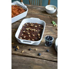 Load image into Gallery viewer, 2 Piece Ceramic Stoneware Bakeware Casserole Dish Set in White