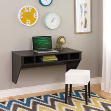 Load image into Gallery viewer, Contemporary Space Saver Floating Style Laptop Desk in Ebony