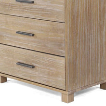 Load image into Gallery viewer, Modern Farmhouse Solid Wood 5 Drawer Bedroom Chest in Pine Finish