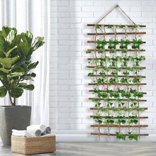 Load image into Gallery viewer, Indoor Outdoor Wall Hanging Willow Wood and Jute Garden Trellis