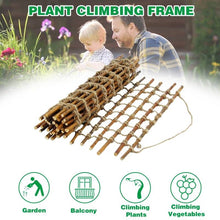 Load image into Gallery viewer, Indoor Outdoor Wall Hanging Willow Wood and Jute Garden Trellis